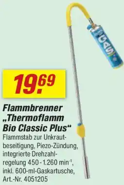 toom Baumarkt GLORIA Flammbrenner ,,Thermoflamm Bio Classic Plus" Angebot