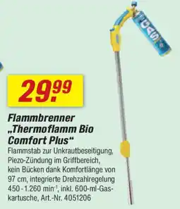 toom Baumarkt GLORIA Flammbrenner ,,Thermoflamm Bio Comfort Plus" Angebot