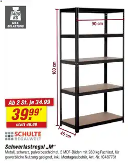 toom Baumarkt SCHULTE REGALWELT Schwerlastregal „,M" Angebot