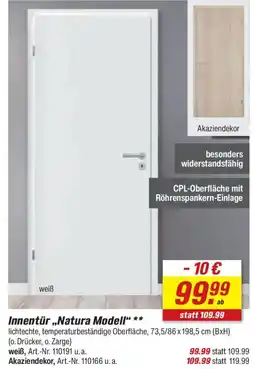 toom Baumarkt Innentür ,,Natura Modell" Angebot