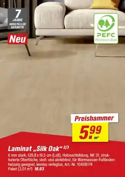 toom Baumarkt Laminat ,,Silk Oak" Angebot