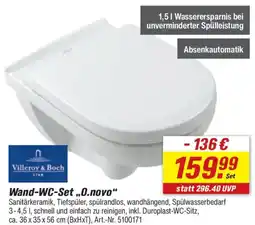 toom Baumarkt Villeroy & Boch Wand-WC-Set „0.novo" Angebot