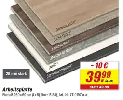 toom Baumarkt Arbeitsplatte Angebot