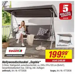 toom Baumarkt Hollywoodschaukel ,,Sophia" Angebot