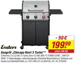 toom Baumarkt Enders Gasgrill,,Chicago Next 3 Turbo" Angebot