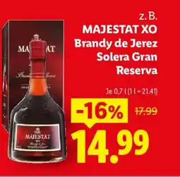 Lidl MAJESTAT XO Brandy de Jerez Solera Gran Reserva Angebot