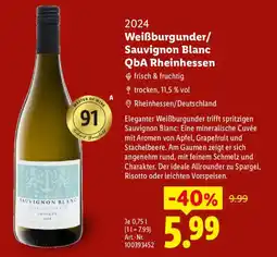 Lidl 2024 Weißburgunder/ Sauvignon Blanc QbA Rheinhessen Angebot