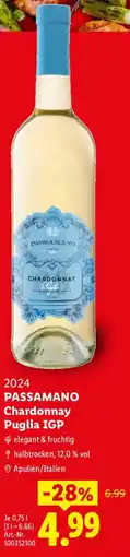 Lidl 2024 PASSAMANO Chardonnay Puglia IGP Angebot