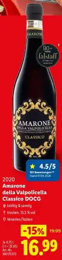 Lidl 2020 Amarone della Valpolicella Classico DOCG Angebot