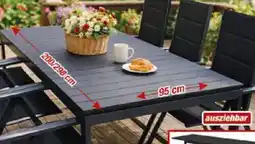 Posten Börse KYNAST Aluminium Gartentisch mit Nonwood Tischplatte Angebot
