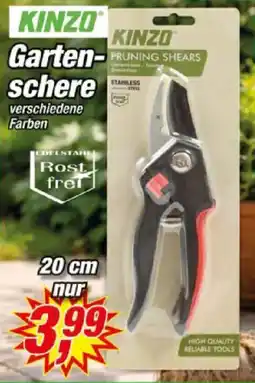 Posten Börse KINZO Gartenschere Angebot