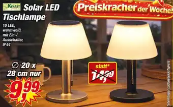 Posten Börse KYNAST Solar LED Tischlampe Angebot