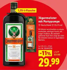 Lidl Jägermeister mit Partypumpe Angebot