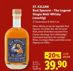 Lidl ST. KILIAN Bud Spencer - The Legend Single Malt Whisky Angebot