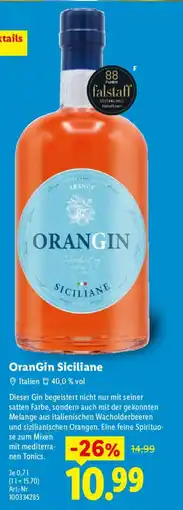 Lidl OranGin Siciliane Angebot