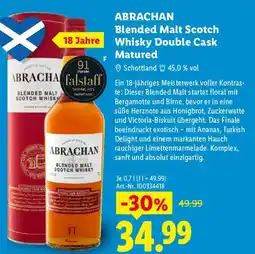 Lidl ABRACHAN Blended Malt Scotch Whisky Double Cask Matured Angebot