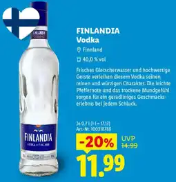 Lidl FINLANDIA Vodka Angebot