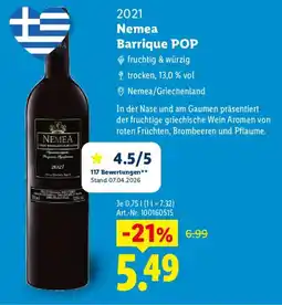 Lidl 2021 Nemea Barrique POP Angebot
