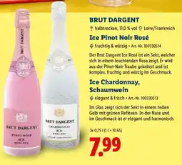 Lidl BRUT DARGENT Ice Pinot Noir Rosé Ice Chardonnay, Schaumwein Angebot