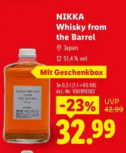 Lidl NIKKA Whisky from the Barrel Angebot