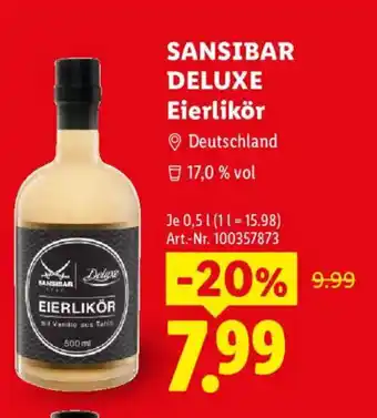 SANSIBAR DELUXE Eierlikör
