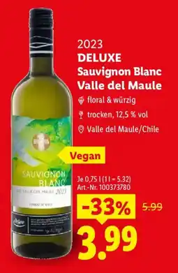 Lidl 2023 DELUXE Sauvignon Blanc Valle del Maule Angebot
