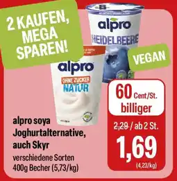 Feneberg alpro Joghurtalternative, auch Skyr Angebot