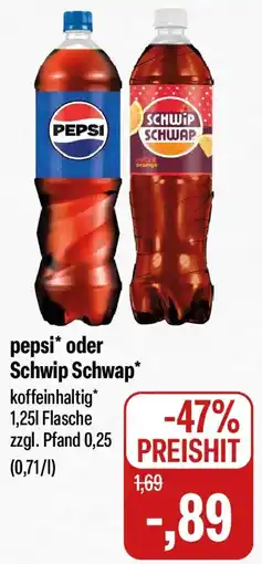 Feneberg pepsi oder Schwip Schwap Angebot