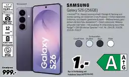 MEDIMAX SAMSUNG Galaxy S26 (256GB) Angebot