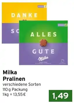 CAP Markt Milka Pralinen Angebot