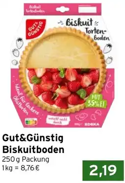 CAP Markt Gut&Günstig Biskuitboden Angebot