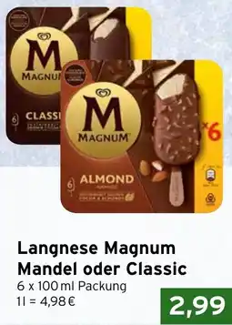 CAP Markt Langnese Magnum Mandel oder Classic Angebot