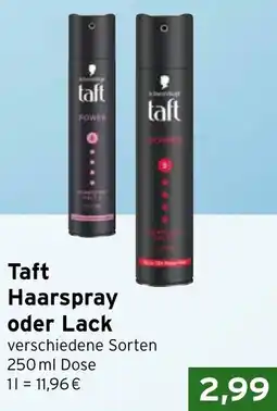 CAP Markt Taft Haarspray oder Lack Angebot