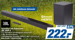 expert Techno Land Soundbar mit Subwoofer JBL BAR 2. Angebot