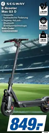expert Techno Land SEGWAY E-Scooter Max G3 D Angebot