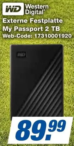 expert Techno Land WD Western Digital Externe Festplatte My Passport 2 TB Angebot