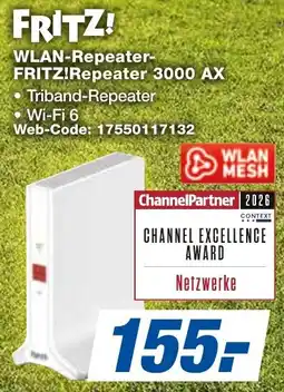 expert Techno Land WLAN-Repeater FRITZ!Repeater 3000 AX Angebot