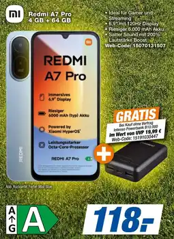 expert Techno Land Redmi A7 Pro 4 GB + 64 GB Angebot