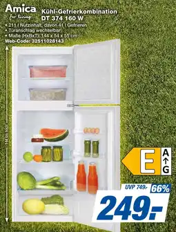 expert Techno Land Amica Kühl-Gefrierkombination DT 374 160 W Angebot