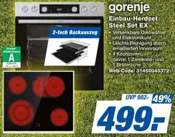 expert Techno Land gorenje Einbau-Herdset Steel Set EX Angebot