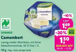 Biomarkt DENNREE Camembert Angebot