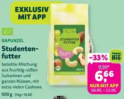 Biomarkt RAPUNZEL Studentenfutter Angebot