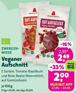 Biomarkt ZWERGENWIESE Veganer Aufschnitt Angebot