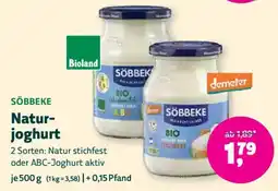 Biomarkt SÖBBEKE Naturjoghurt Angebot
