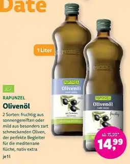 Biomarkt RAPUNZEL Olivenöl Angebot