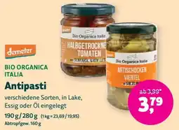 Biomarkt demeter Antipasti Angebot