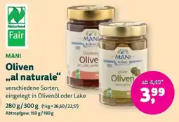 Biomarkt Oliven ,,al naturale" Angebot