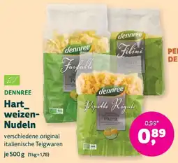 Biomarkt DENNREE Hartweizen Nudeln Angebot