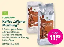 Biomarkt SONNENTOR Kaffee ,,Wiener Mischung" Angebot