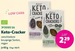 Biomarkt JFOODS SA Keto-Cracker Angebot